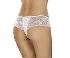 Romantic thong, lace overlay, flowers